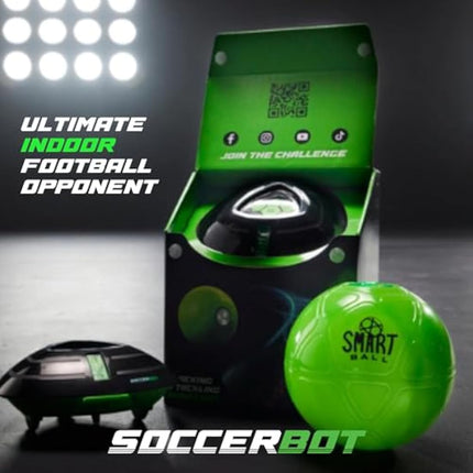Smart Ball, Soccer Bot Indoor Football Trainer, Football Gifts for Boys, One Size, Black