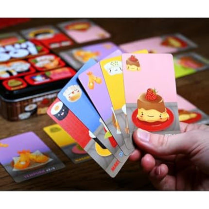 Gamewright , Sushi Go , Card Game , Ages 8+ , 2-5 Players , 15 Minutes Playing Time