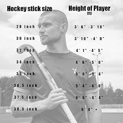 Y1 Hockey, Junior Hockey Stick for beginners, 28, 30 or 32 inches, 100% Wood, Starter Hockey Stick, Boys Hockey Stick, Girls Hockey Stick, Kids Hockey Stick