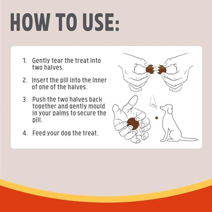 Rosewood Pill Treats for Dogs - Easy Way to Hide Tablets and Pills, Soft Dog Treats for Medicine, Rich in Tasty Chicken and Beef, for Small, Medium and Large Dogs (Case of 12 x 80g)