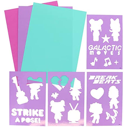 LOL Surprise Large Art Set | Colouring Set | Colouring Posters | Stickers Sheet | Girls Gifts | Stationary Set | School Supplies | LOL Stationery Set | Writing Pencils