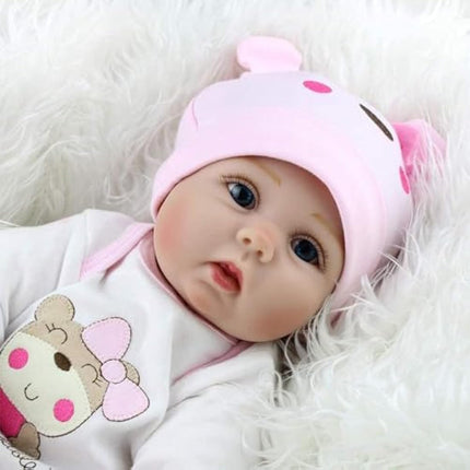 ZIYIUI 22 Inch Reborn Dolls Girl Birthday Soft Silicone Vinyl Real Life Dolls Toddler Sleeping Girl Lifelike Handmade 55cm Reborn Babies Xmas Gift