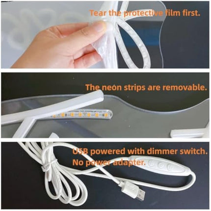 QiaoFei LED It Was Always You Neon Sign with Dimmer Switch Decor for Wedding,Engagement, Birthday Party, Wall Decor for Bedroom Living Room Bar and Gifts for Loved Ones(Warm white)