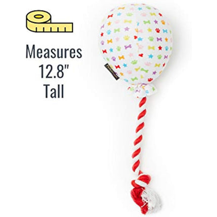 Pet London Birthday Balloon Dog Toy - Celebrate Your Dog's Happy Birthday - Plush colourful Rainbow Confetti Pattern Dog Party Gift-Perfect Pup Special Day Present-UK Designer Brand-BDAY or Adoption
