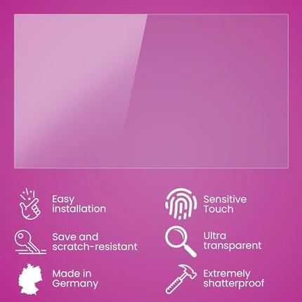 atFoliX Plastic Glass Protective Film compatible with Asus ZenScreen Touch MB16AMT, 9H Hybrid-Glass FX Screen Protector