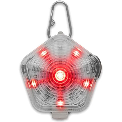 RUFFWEAR The Beacon Dog Safety Light, Waterproof Dog Collar Light, LED Pet Dog Collar Buckle Night Light, Safety Clip On Flashing Dog Light for Dog Leads & Harnesses, Rechargeable Dog Light, Clear