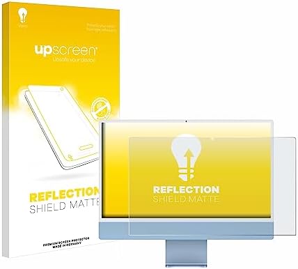 upscreen Anti-Glare Screen Protector compatible with Apple iMac 24" 2021-2024 – Protection Film Matte