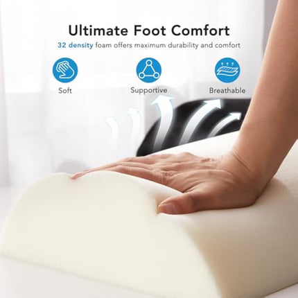 HUANUO Footrest, Under Desk Foot Rest, Foot Stool Under Desk, Ergonomic Foot Rest for Office, Home, Travel
