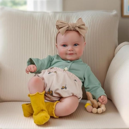 BABESIDE Reborn-Baby Dolls 20 inch Lifelike Babies Doll Cute Girls Soft Cloth Body Realistic Newborn Real Life Hand made Toys with Sweet Smile with Accessories for Children's Gifts Silicone Vinyl