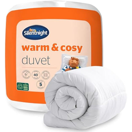 Silentnight Warm & Cosy King Size 15 Tog Winter Duvet – Extra Warm Thick Heavyweight Cosy Winter Quilt Duvet Ideal for Cold Nights – Hypoallergenic and Machine Washable - King Size - 225x220cm