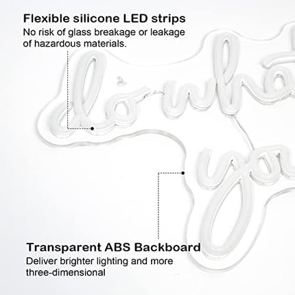 SIGNSHIP Do What You Love Neon Sign Pink LED Words Neon Light Wall Decorative Sweet LED Light Letter Led Sign for Bedroom Bar Wedding Birthday Party Valentine's Day Christmas Decor Gift