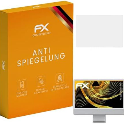 atFoliX Screen Protector compatible with Apple iMac 24 2021 Screen Protection Film, anti-reflective and shock-absorbing FX Protector Film