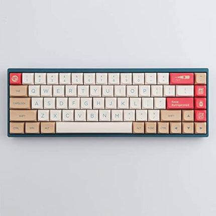 Tsungup Keycaps - DYE-Sub -PBT Keycaps - English (US) Layout - XDA Profile - 138 Key - MX Stems - for Mechanical Keyboards - Soy Milk