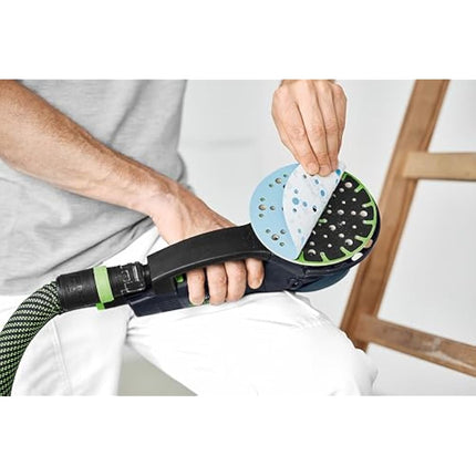 Festool 575165 Sanding Discs Stf D150/48 P150 GR/100, Steel Grey, Grain 150, Set of 100 Pieces