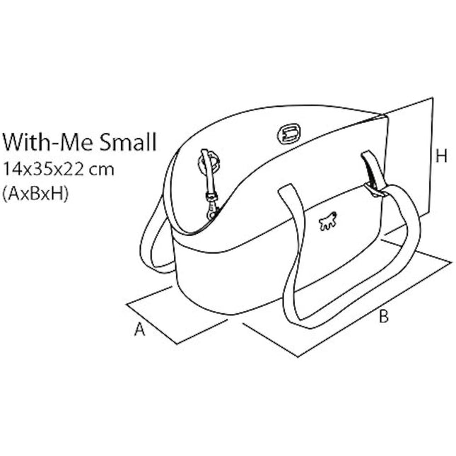Ferplast With-Me Eva Dog Bag, 14 x 35 x 22 cm, Small, Black