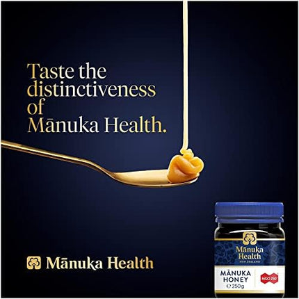 Manuka Health MGO 250+ Manuka Honey 250 g, 100 Percent Pure New Zealand Manuka Honey with Methylglyoxal