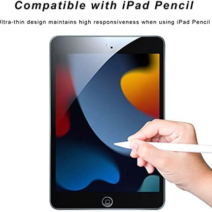 TOPESCT IPad 10.2 inch Screen Protector[2 Pack], Tempered Glass Film for Apple iPad 2021 2020 2019 (9th / 8th / 7th Generation),9H Hardness, Ultra Clear, Anti-Scratch,for iPad 7 / iPad 8 / iPad 9