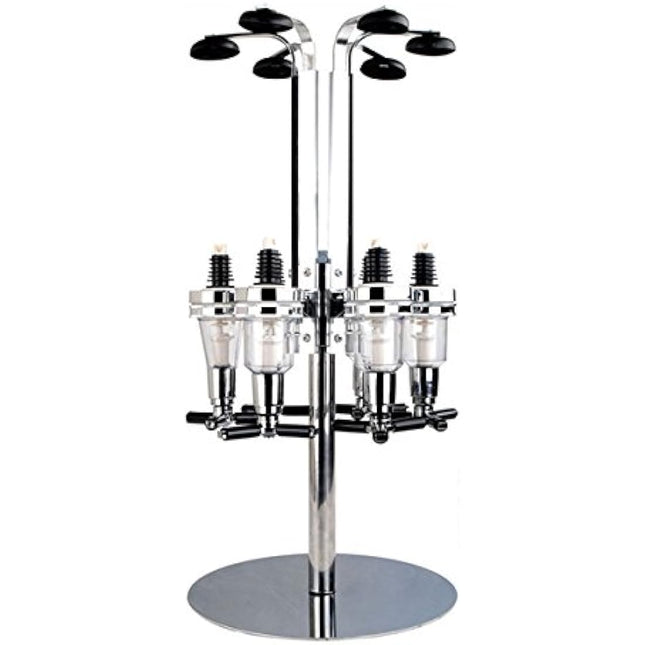 4/6 Bottle Wall Mounted & Rotary Stand Drinks Optic Dispenser Party Bar Butler by Crystals® (6 Bottle Wall Mounted)