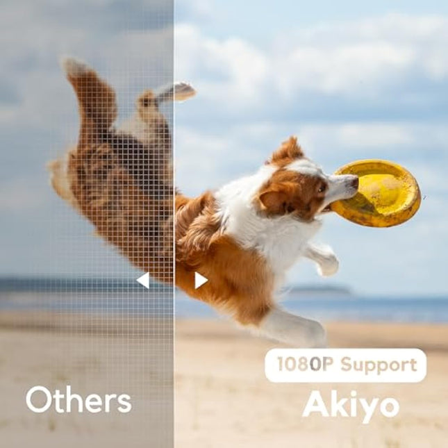 Mini Projector, AKIYO O1 2025 Upgraded 15000Lumen Projector, 50% Zoom, ±50° Keystone, Portable Projectors 1080P Full HD Supported, Compatible with iOS/Android/TV Stick/HDMI/USB/Switch(Tripod Included)