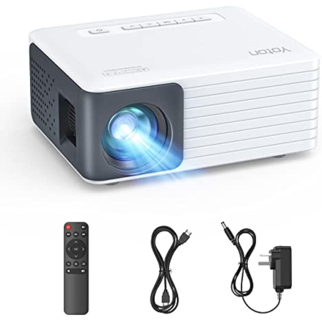 Mini Projector, YOTON Y3 14000 Lumen Portable Phone Home Projector, 2025 Upgraded with 50% Zoom HD 1080P Supported, Small Projectors Compatible TV Stick, iOS, Android, Laptop, PS5