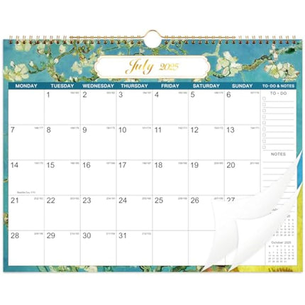 Artfan 2025-2026 Calendar - Calendar 2025-2026 uk from July 2025 - December 2026, 18 months to view, 14.8'' x 11.5'', Perfect for Planning and Organizing Your Home and Office, Green