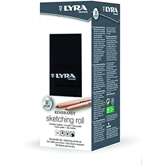 LYRA Rembrandt Art Specials, Fine Art Sketching Set, 24 Pieces, Assorted Pencils, For Professionals & Students