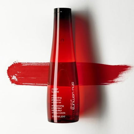 Shu Uemura, Brilliant Glaze Shampoo Color Lustre, Colour-Treated Hair, Enriched with Rose Oil and Goji Berry Extract, to Preserve Shine and Colour, 300 ml