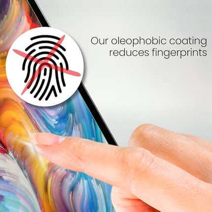 atFoliX Plastic Glass Protective Film compatible with Asus ZenScreen Touch MB16AMT, 9H Hybrid-Glass FX Screen Protector