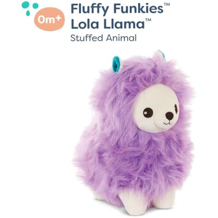 B. toys – Fluffy Plush Llama – Stuffed Animal Soft & Colorful Toy for Baby, Toddler, Kids – Fluffy Funkies – Lola Llama – 0+ Months