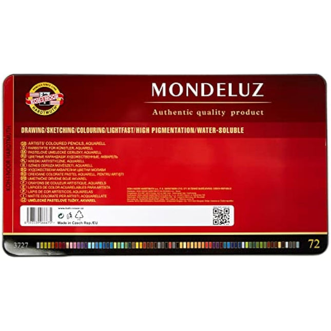 KOH-I-NOOR Mondeluz Aquarell Coloured Pencils (Set of 72)