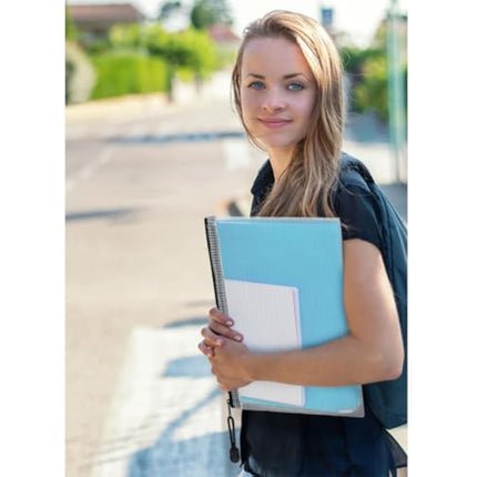 Vicloon Plastic Wallets, 10Pcs A3 Zip Lock Bags, Mesh Document Wallet Document Folders Plastic Pockets Zipper File Wallet for School Office Homework Travel Storage Bags (Color Zipper)