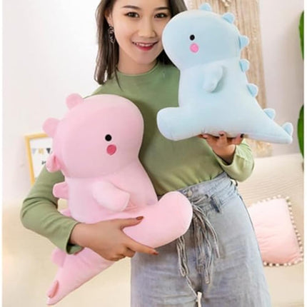OUKEYI Cute Dinosaur Plush Toys,kawaii plush animal dolls, Plush Stuffed Animal Dino Hugging Pillow Soft, Birthday Gifts for Kids Girls Boys (pink)
