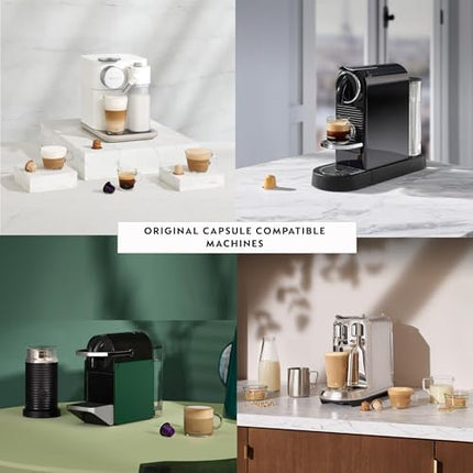 Nespresso Original Coffee Pods, 100 mix pack - 10 Ristretto, 10 Arpeggio, 10 Roma, 10 Cosi, 10 Volluto capsules and more for Nespresso machines. Make Espresso, Cappuccino & Macchiato. Recyclable Pods