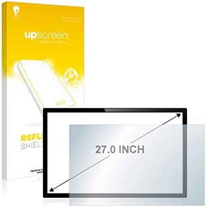 upscreen 27" Screen Protector Matte for Touchscreen PCs with 27.0 Inch (68.6 cm) [598 mm x 336 mm, 16:9] – Anti-Glare, Anti-Fingerprint