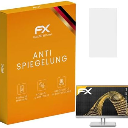 atFoliX Screen Protector compatible with HP EliteDisplay E223 21.5 inch Screen Protection Film, anti-reflective and shock-absorbing FX Protector Film