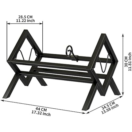 EKNITEY Vinyl Record Storage Holder - Metal Record Stand 80-100 LP Storage Vinyl Organizer for Albums Audio Easy to Assemble Black