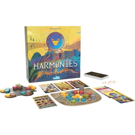 Libellud - Asmodee - Harmonies - Board Games - Family and Friends Games - Creation of Landscapes and Habitats for Animals - Strategy and Creativity - For Ages 10 and Above - French Version