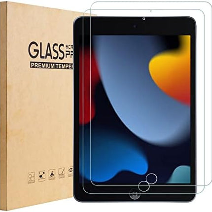 TOPESCT IPad 10.2 inch Screen Protector[2 Pack], Tempered Glass Film for Apple iPad 2021 2020 2019 (9th / 8th / 7th Generation),9H Hardness, Ultra Clear, Anti-Scratch,for iPad 7 / iPad 8 / iPad 9