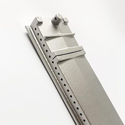 GRILLJOB 4 Pack Heavy Duty Cast Stainless Steel Grill Burner for Bull, Grill Replacement Parts for Bull, Cal Flame, Lion, Blaze, Turbo, Beefeater, Thermos, Char Broil, Jenn Air, Nexgrill