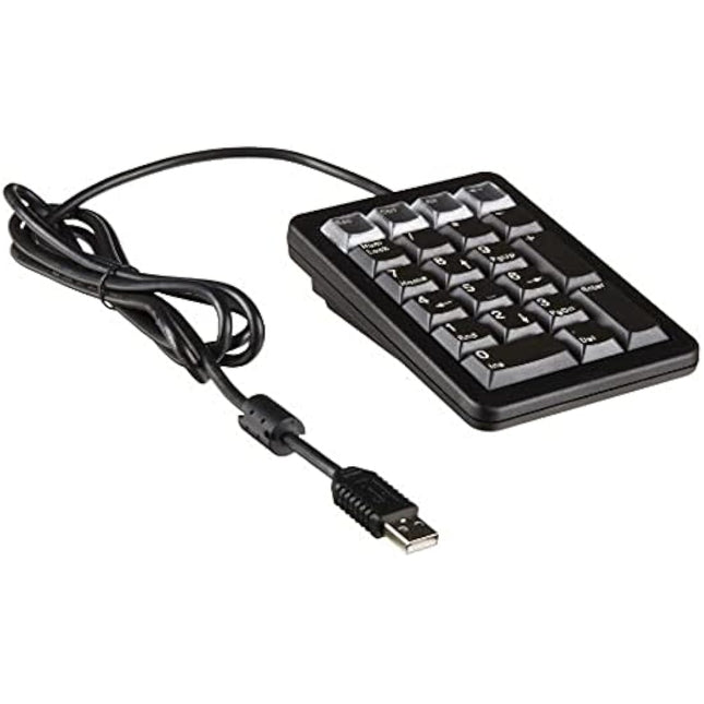 CHERRY G84-4700, Programmable Keypad, US-Layout with Numeric Keypad, Wired (USB-Connection), Plug & Play, Mechanical CHERRY ML Switches, Black