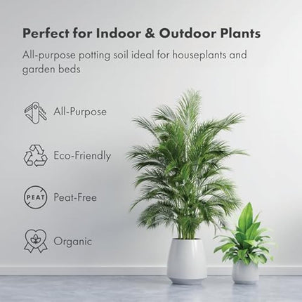 GreenBrokers 24 Packs of 10 Ltr Organic Potting Compost | Peat-Free & Nutrient-Enriched | Expands to 10 Liters | For Indoor & Outdoor Plants | Enhanced with Plant Food