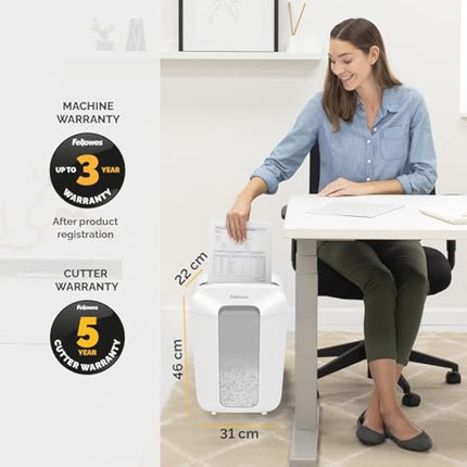 Fellowes Powershred LX70 Cross cut Shredder White