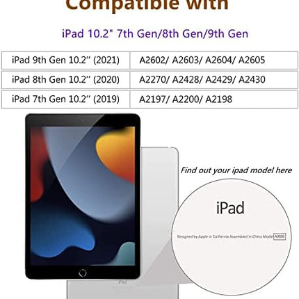 TOPESCT IPad 10.2 inch Screen Protector[2 Pack], Tempered Glass Film for Apple iPad 2021 2020 2019 (9th / 8th / 7th Generation),9H Hardness, Ultra Clear, Anti-Scratch,for iPad 7 / iPad 8 / iPad 9