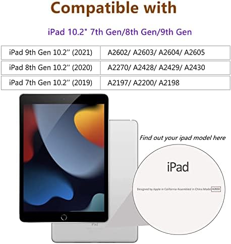 TOPESCT IPad 10.2 inch Screen Protector[2 Pack], Tempered Glass Film for Apple iPad 2021 2020 2019 (9th / 8th / 7th Generation),9H Hardness, Ultra Clear, Anti-Scratch,for iPad 7 / iPad 8 / iPad 9