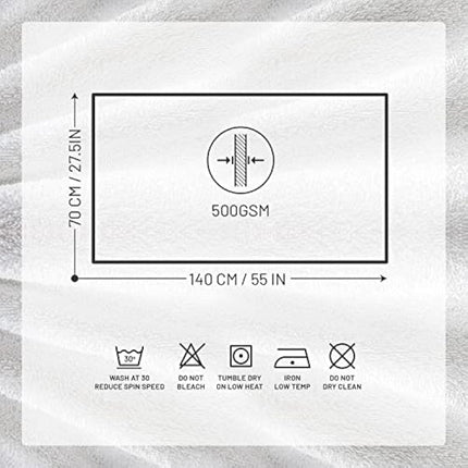 X11 Homeware Bath Towels Pack of 4 Egyptian Cotton Towel Set Highly Absorbent Soft Bathroom Towels Set of 4 Ring Spun Cotton Quick Dry Large Towels (White)