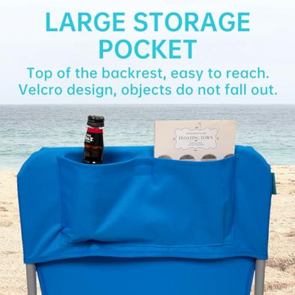 #WEJOY Folding Beach Chairs Lightweight Portable Garden Chair with Armrest Sturdy High Back Camping Chair for Outdoor Fishing Festival