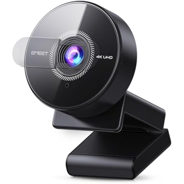 EMEET C950 4K Webcam for PC - 8 Megapixels UHD, PDAF Autofocus, Noise-Canceling Mic, 70° FOV, 1080P@60FPS, Privacy Cover, USB 2.0 Plug&Play, Ideal PC Camera 4K for Zoom/Teams/Google Meet