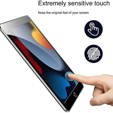 TOPESCT IPad 10.2 inch Screen Protector[2 Pack], Tempered Glass Film for Apple iPad 2021 2020 2019 (9th / 8th / 7th Generation),9H Hardness, Ultra Clear, Anti-Scratch,for iPad 7 / iPad 8 / iPad 9