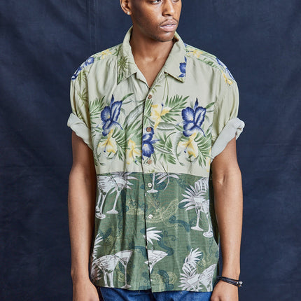 50/50 Hawaiian Shirt- Martini