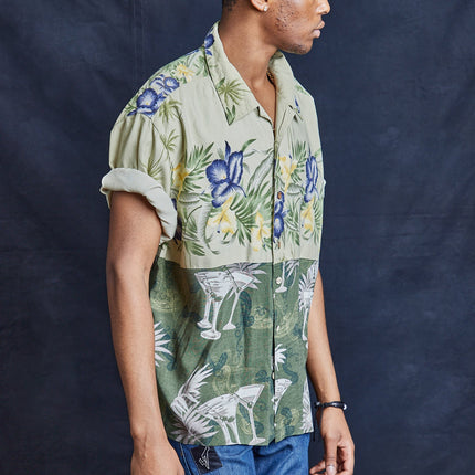 50/50 Hawaiian Shirt- Martini